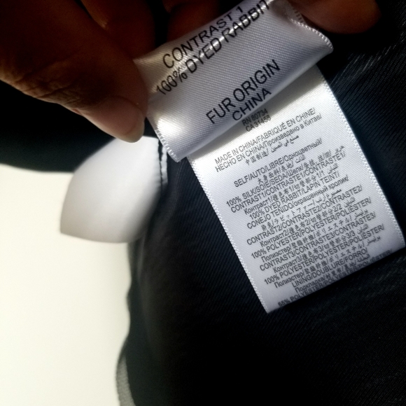 BCBG Statement Cropped Jacket w/ Rabbit Fur - Picture 7 of 7